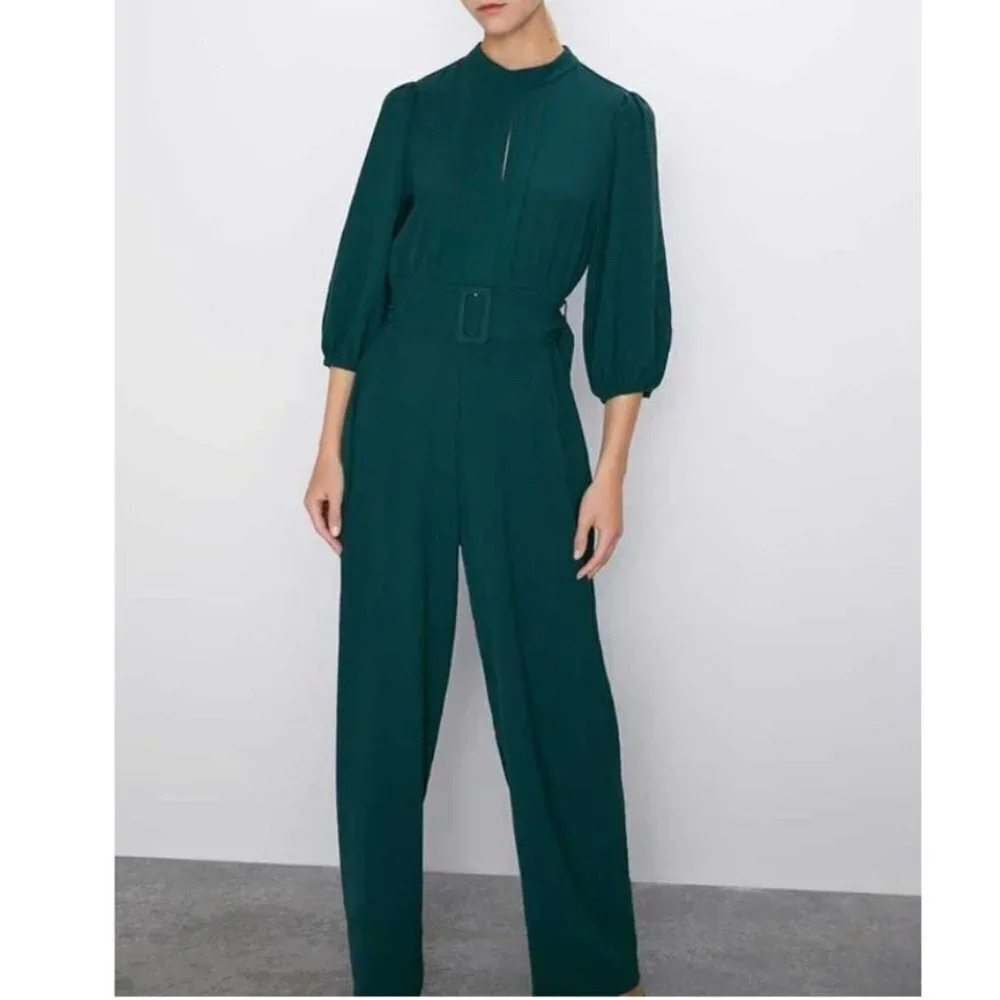 Zara Teal Jumpsuit